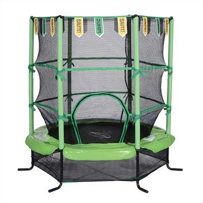 55Inch Kids Trampoline Nrog Chij