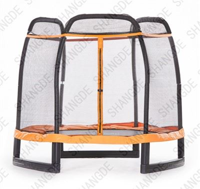 7FT Sab Hauv Tsev Trampoline Rau Cov Menyuam
