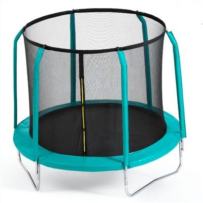 8FT Trampoline Nrog Kev Nyab Xeeb Net